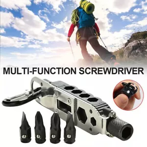 Mini Multifunktions-Schlüsselanhänger EDC Outdoor Portable Edelstahl BAZ DE - Bild 1 von 23