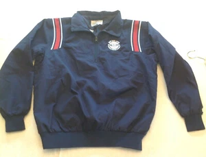 NYSBUA BÉISBOL CORTAVIENTOS/CHAQUETA HOMBRE AZUL TOP CREMALLERA MEDIANA SIN ETIQUETA - Imagen 1 de 9