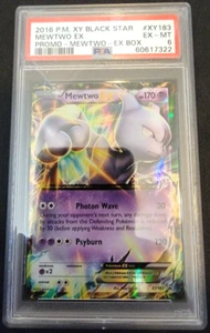 Tarjetas coleccionables Holo Foil Mewtwo EX XY183 XY Black Star promoción Pokémon PSA 6 EX-MT - Imagen 1 de 1