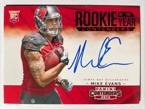 2014 Panini Contenders MIKE EVANS Rookie Of The Year Contenders Auto Sp/250 - Foto 1 di 8