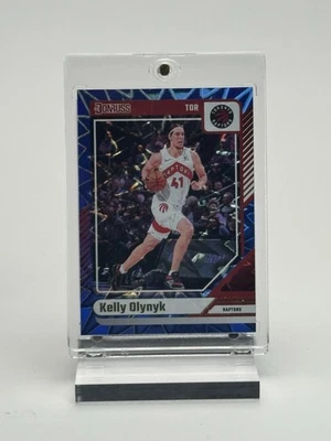 2024-25 Donruss Kelly Olynyk #42 Blue Exosion  Prizm 01/45  - Image 1 of 2