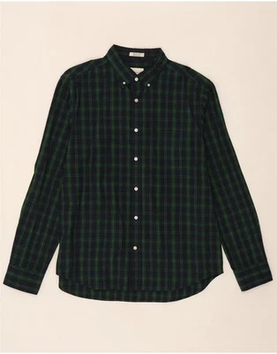 GANT Mens Regular Fit Flannel Shirt Size 43/44 XL Green Check Cotton WT15 - Image 1 of 3