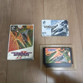 Konami Gradius II Famicom Video Game Japanese Version Boxed Manual Included