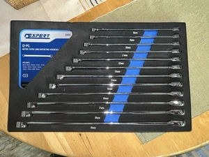 Expert E111120 12-pc Metric Extra Long Ratcheting Wrench Set, 8-19MM. - Picture 1 of 4