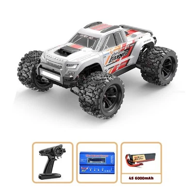 Brushless 4S Truck Truggy - 60MPH + battery & Charger  MJX 1/10 10208 V2 White - Image 1 of 4
