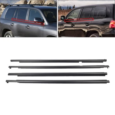 4pcs Outer Door Belt Moulding For Toyota Land Cruiser 200 Series 2008-2015 — 第 1/4 张图片