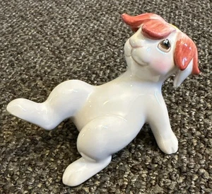 Fritz And Floyd Essentials Bunny Blooms Flower Figurine On His Back Easter 3 1/4 - Picture 1 of 3