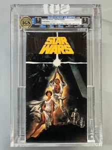 VHS — STAR WARS — IGS 9/9 — 1992 Back FOX Watermarks - Picture 1 of 3