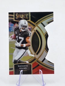 2023 Panini Select - Premier Level Davante Adams #182 Black & Red Prizm Die-Cut - Bild 1 von 2
