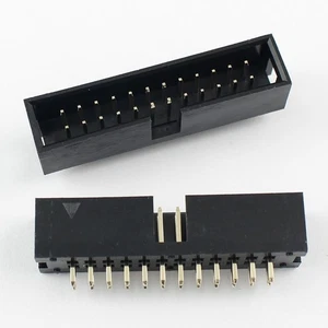 5Pcs 2.54mm 2x12 Pin 24 Pin Straight Male Shrouded Box Header PCB IDC Connector - Picture 1 of 6