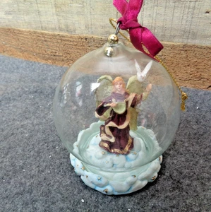 Silvestri Diorama Glaskugel Weihnachtsschmuck Engel - Bild 1 von 5