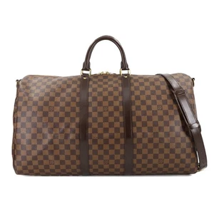 LOUIS VUITTON Damier Keepall Bandouliere 55 Luggage Ebene N41414 90290818 - Picture 1 of 11
