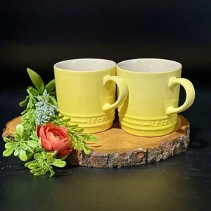 Le Crueset Coffee Cups Mugs 200 mL/7 OZ Yellow Ombré 2103 SET OF 2* - Picture 1 of 13