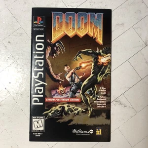 Doom Playstation 1 NUR HANDBUCH Booklet für Long Box PS1 OHNE SPIEL OHNE HÜLLE - Bild 1 von 6