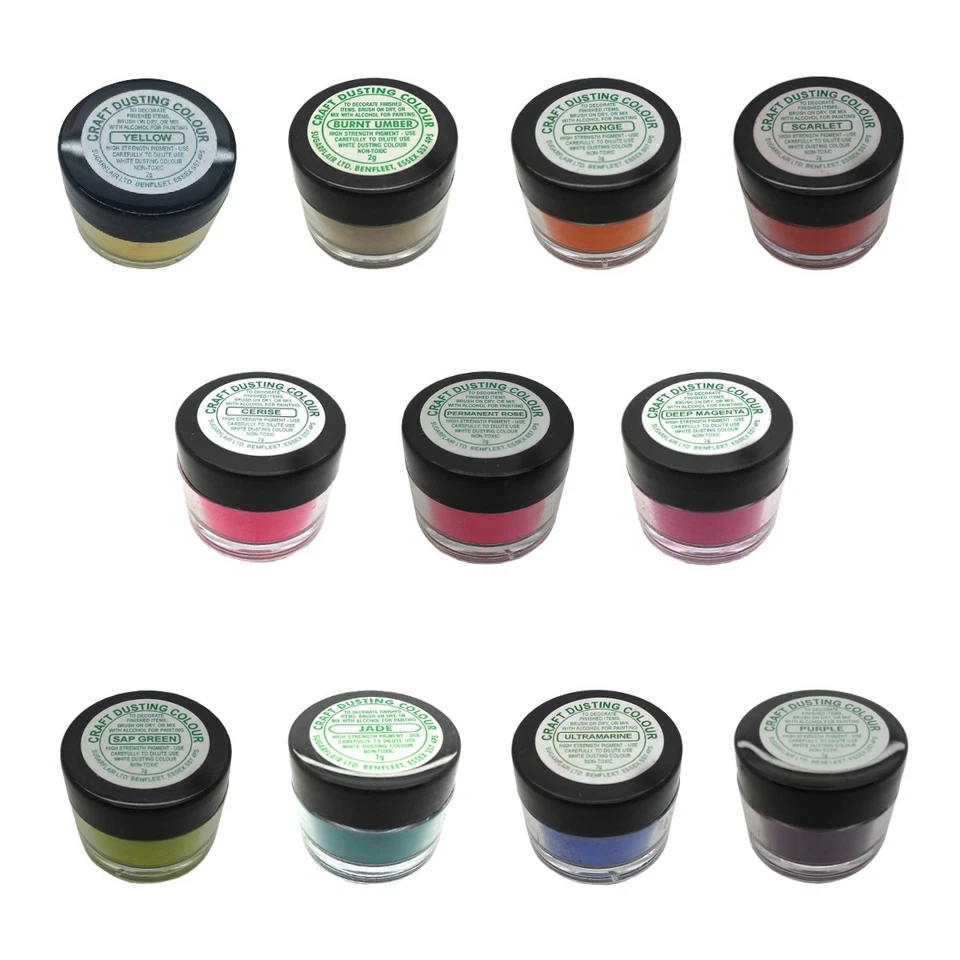 Sugarflair Craft Dusting Colour Powder Dust Decorating Sugacraft Non-Toxic 2 g - Image 1 of 1