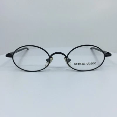 New Vintage Giorgio Armani 250 Eyeglasses GA 250 C. 706 Satin Black 46mm Italy - Image 1 of 4