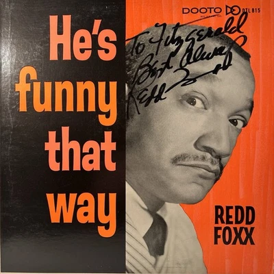 Redd Foxx He’s Funny That Way 1964 VG+ SIGNED DTL815 - Image 1 of 4
