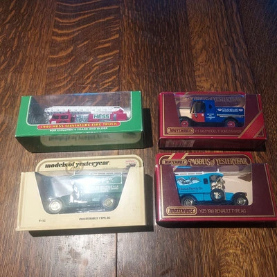 Matchbox Models of Yesteryear Y-25, Y-3, Y-25 & 1999 Hess Fire Truck Lot Of 4 - Image 1 of 4