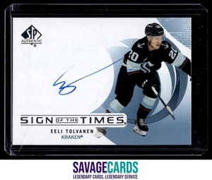 2024-25 SPA Sign of the Times Auto Eeli Tolvanen #SOTT-ET Seattle Kraken - Picture 1 of 3