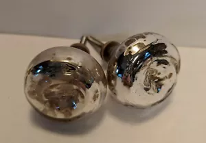 Silber Schubladenknauf Ziehgriff 2 Stück Shabby DIY Möbel - Bild 1 von 4