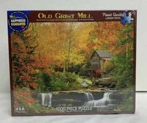 2015 White Mountain Old Grist Mill 1000 Piece Jigsaw Puzzle #1040, Larger Pieces - Picture 1 of 4