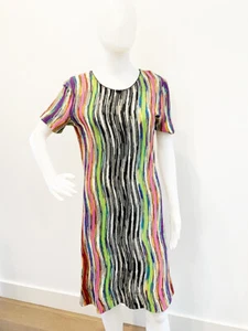Designer Missoni VTG 1970s Stunning Size 10 42 IT Colourful Women's Dress - Bild 1 von 4