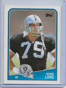 1988 TOPPS #333 HOWIE LONG LOS ANGELES RAIDERS (HALL OF FAMER) - Picture 1 of 2