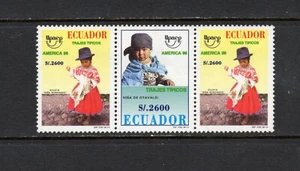 S3989 Ecuador 1996 Kinder Kostüme UPAEP STRIP MNH - Bild 1 von 1