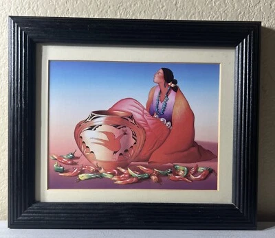 R. C GORMAN “ZIA BENITA” LITHOGRAPH CUSTOM MATTED - Image 1 of 4