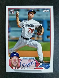 2023 Topps ~ MICHAEL GROVE ~ Rookie Card #LAD-8 Dodgers Team Set Variatio - Picture 1 of 2