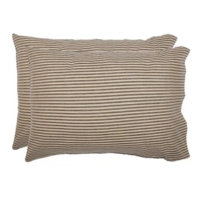 New Primitive Farmhouse 2 BLACK TICKING STRIPE PILLOW CASE Standard Size Cover - Picture 1 of 2