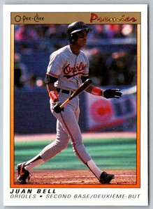 1991 O-Pee-Chee Premier Juan Bell #7 Baltimore Orioles