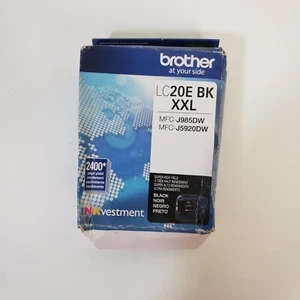 Neu offene Verpackung versiegelt Brother LC20E BK XXL schwarze Tinte super hohe Reichweite Ablaufdatum 2019 - Bild 1 von 5