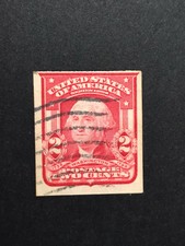 GandG US Stamps #320 Washington 2c Imperf Used