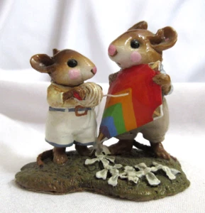 Wee Forest Folk M-207 High Flyer w/Rainbow Kite Retired William Peterson 1995 - Picture 1 of 9