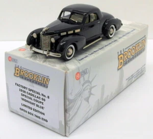 Brooklin Models 1/43 Scale FS8 - 1938 Cadillac 60 Special Coupe - Midnight Blue - Picture 1 of 4