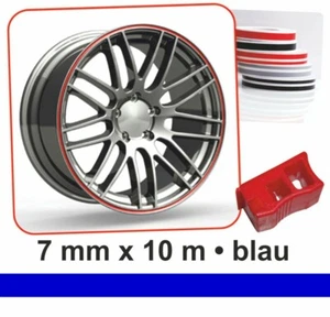 Zierstreifen Wheel-Stripes für Autofelgen blau 7 mm x 10 m - Bild 1 von 1