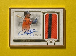 PARCHE AUTÓGRAFO DEFINITIVO DE ALEX BREGMAN 2024 TOPPS/30 #FAPC-AB ASTROS - Imagen 1 de 2