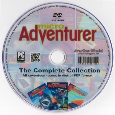 MICRO ADVENTURER MAGAZINE Full Run (Disk) Oric/Spectrum/Dragon 32/Apple II Games