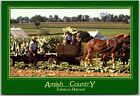 Postcard: Amish Country Tobacco Harvest - Family Working In Fields With Chi A204