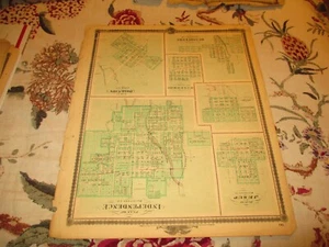 INDEPENDENCE, POLK,JESUP DELHI, WINTHROP IOWA MAP  CA 1870-80, - Picture 1 of 1