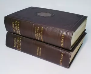 Works Of Charles Dickens 1926 Scribner's NY OLIVER TWIST & NICHOLAS NICKLEBY - Picture 1 of 5