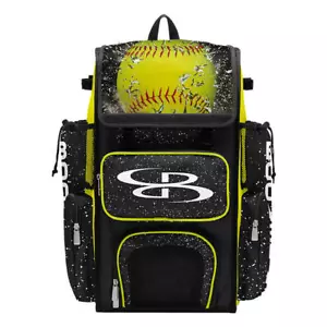 Zaino Softball Boombah Superpack - Borsa Attrezzatura Giocatori - Bat Pack - Highlight - Foto 1 di 9