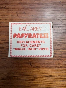 Vintage EA CAREY Papyrate II Replacements For Magic Inch Pipes 3 Dozen Per Box - Picture 1 of 4