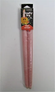Yankee Candle Dreadful Drip Taper Candle Halloween Drips Red Wax 1 Pair 12" - Picture 1 of 4