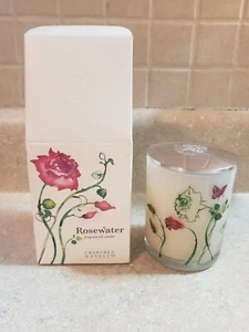 Crabtree & Evelyn Rosenwasser Duftkerze im Glas mit Deckel, Neu im Karton - Bild 1 von 4