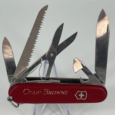 VTG VICTORINOX SWISS ARMY KNIFE OFFICIER SUISSE ROSTFREI - SAW SCISSORS  9 TOOLS - Image 1 of 4