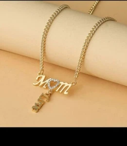 Mom Letter Pendant Necklace For Mother's Day. Good gift for Mother's Day. - Picture 1 of 4
