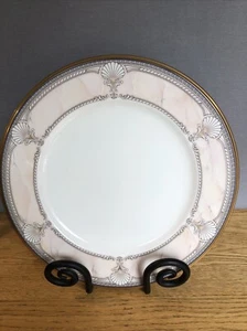Noritake Pacific Majesty, 9771, White Shells, Pink Rim: Dinner 10 3/4" Set Of 6 - Picture 1 of 7