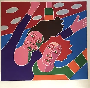 Post Modern '82 Dan May Kalifornien Achterbahn Promenade Siebdruck Pop Art - Bild 1 von 8